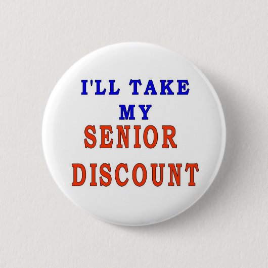SENIOR KORTING RONDE BUTTON 5,7 CM (Voorkant)