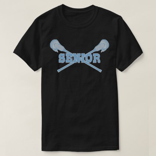 Senior Lacrosse LAX Sticks T-shirt (Design voorkant)