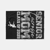 Senior Lacrosse Mom CL van 2025 Afstuderen Lacross Fleece Deken (Voorkant (Horizontaal))