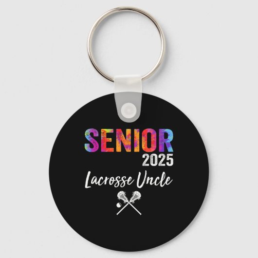 Senior Lacrosse Uncle CL 2025 Afstuderen Lacrosse  Sleutelhanger (Voorkant)