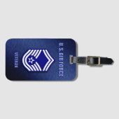 Senior Master Sergeant USAF Bagage Label (Voorkant (horizontaal))