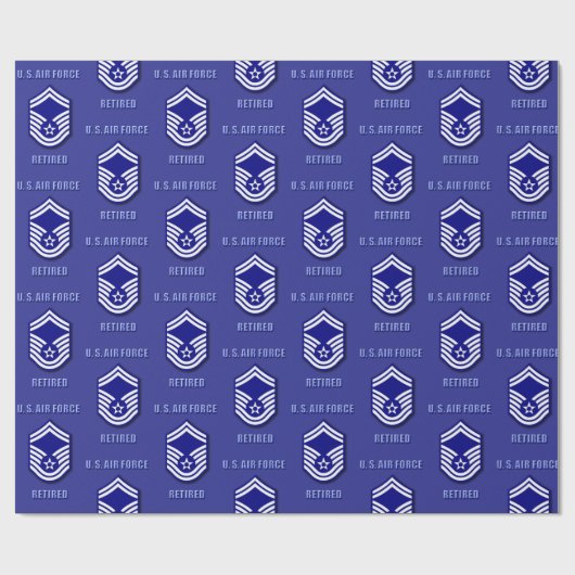 Senior Master Sergeant USAF Inpakpapier (Vlak)