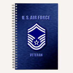 Senior Master Sergeant USAF Spiraal Notebook Notitieboek