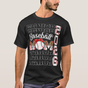 Senior Mom 2026 Honkbal Klasse van 2026 Afstuderen T-shirt