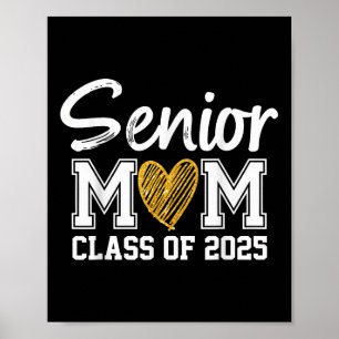 Senior Mom CL van 2025 Afstuderen Trotse moeder va Poster