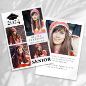 SENIOR Multi Photo Collage Afstuderen Aankondiging