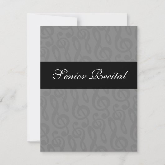 Senior Music Considérant Invitation (Devant)