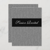 Senior Music Considérant Invitation (Devant / Derrière)