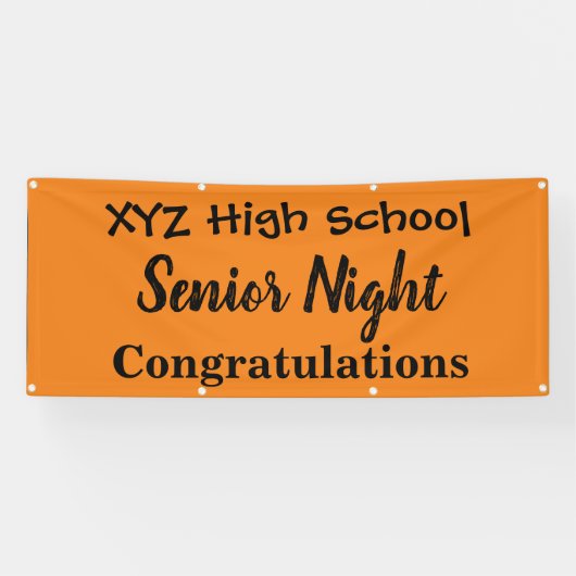 Senior Night Banner (Horizontaal)