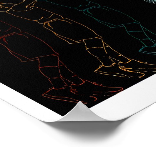 Senior Night Basketball Afstuderen Senior Poster (Hoek)