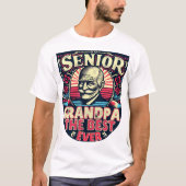 Senior opa de beste ooit moderne vader afstuderen t-shirt (Voorkant)