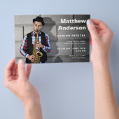 Senior Overweging Foto bewerkbare Concert Sjabloon Flyer (Hand)
