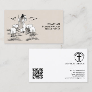 Senior Pastor Business Card | Jesus the Shepherd Visitekaartje