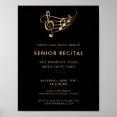 Senior Recital Music Concert Template Poster (Devant)
