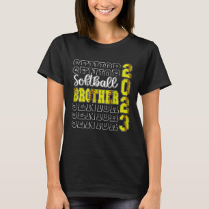 Senior Softbal Broer 2023 Sport Lover Proud Gra T-shirt