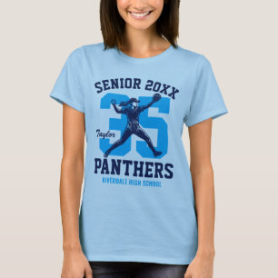 Senior Softbal Meisje Speler Aangepast Sportteam T-shirt