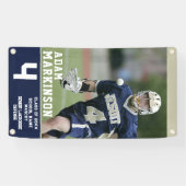 Senior Sport Lacrosse Color Block Outdoor Banner (Horizontaal)
