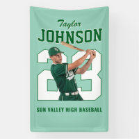 Senior Sports Honkbal Speler Nummer Aangepaste Fot