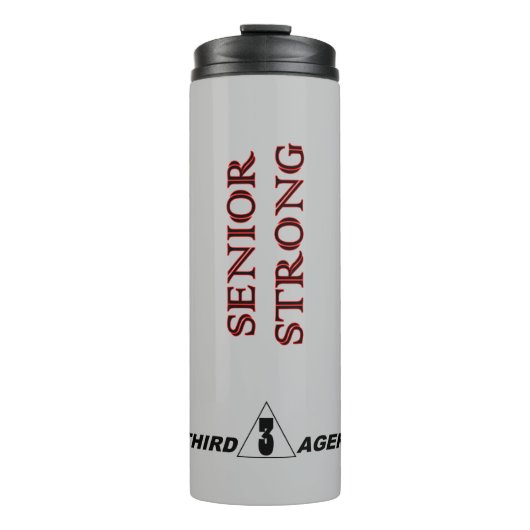 SENIOR STRONG Tumbler Thermosbeker (Voorkant)