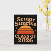 Senior Sunrise 2026 Middelbare school 12e Twaalfde Kaart (Gele Bloem)