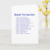 Senior Texting Code Kaart (Gele Bloem)