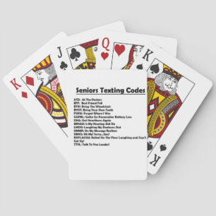 **SENIOR TEXTING FUN** SPELKAARTEN SPEELKAARTEN