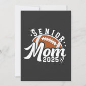 Senior trotse moeder 2025 Fantasy Football Graduat Kaart (Voorkant)