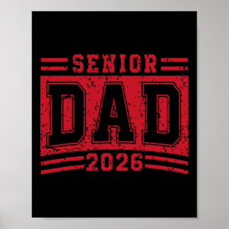 Senior vader 2026 afstudeer trotse vader afgestude poster
