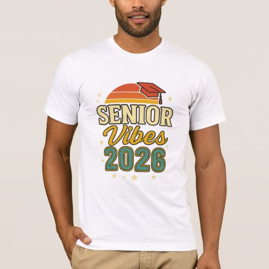 Senior Vibes 2026 – Graduation T-Shirt Design   (Devant)