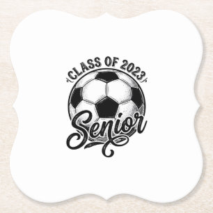 Senior Voetbal Klas van 2023 Vintage Afstudeer T-s Kartonnen Onderzetters