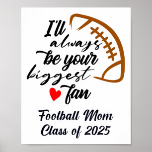 Senior Voetbal Mom CL van 2025 Afstuderen Afstuder Poster