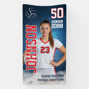 Senior Volleybal Meisjes Speler Aangepaste Sport F Spandoek