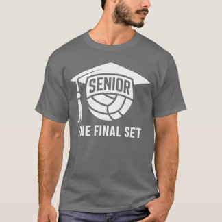 Senior Volleybalklas van 2026e laatste set afgestu T-shirt