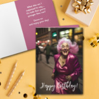 Senior Woman's Verjaardag Groet