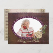 Senioren Burger verjaardag uitnodiging (Voorkant / Achterkant)