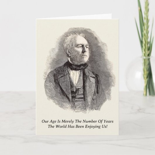 Senioren Wenskaart Feestdagen Kaart (Voorkant)