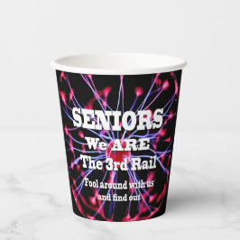 Senioren Wij zijn de derde rail Papieren Bekers