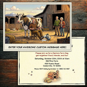 Seniorendag op de boerderij uitnodiging