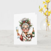  seniorenvakantie kaart (Gele Bloem)