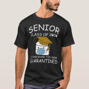seniorklasse 2020 afstuderen quarantined t-shirt