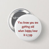Senior's Happy Hour Ronde Button 5,7 Cm (Voorkant /achterkant)