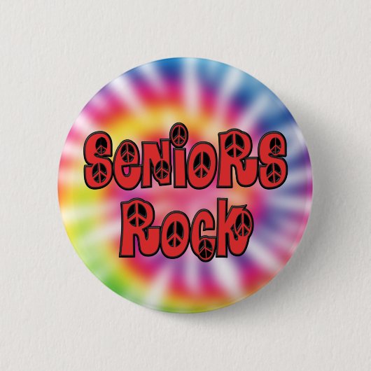 Seniors Rock Tie Dye Button (Voorkant)