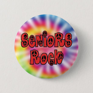  Seniors Rock Tie Dye Button
