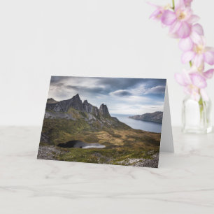 Senja Island Norway Landscape foto Kaart