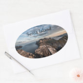 Senja Island Ovale Sticker (Envelop)