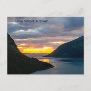 Senja Island Sunset, Noorwegen, Briefkaart