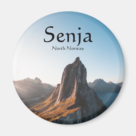 Senja Norway Souvenir Magneet (Voorkant)
