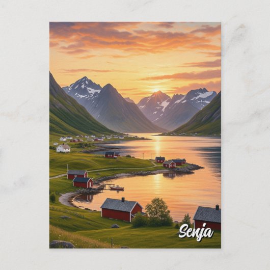 Senja Norway Travel Briefkaart (Voorkant)