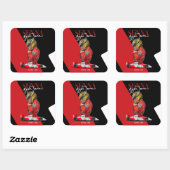 Senna Vierkante Sticker (Vel)