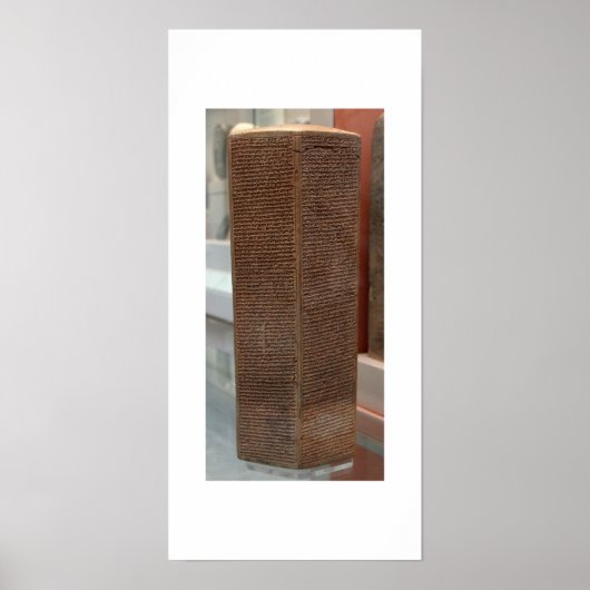 Sennacherib prism poster (Voorkant)